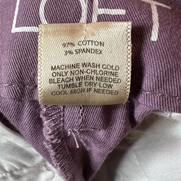 LOFT Original Crop Pants in Lavender Size 10 Petite - Picture 8 of 9